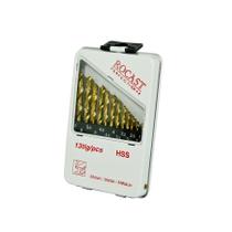 Jogo de Brocas Helicoidais com 13 Peças 1,5 a 6,5 MM Jogo de Brocas Helicoidais com 13 Peças 1,5 a 6,5 MM