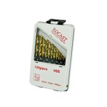 Jogo de Brocas Helicoidais com 13 Peças 1,5 a 6,5 MM Jogo de Brocas Helicoidais com 13 Peças 1,5 a 6,5 MM