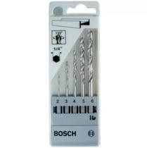 Jogo de Brocas Hexagonal para Madeira Bosch Ø2-6mm 5 peças