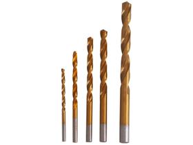 Jogo de Brocas Hss 3-8 MM Revestimento 5 peças Titânio 723839 Mtx Jogo de Brocas Hss 3-8 MM Revestimento 5 peças Titânio 723839 Mtx