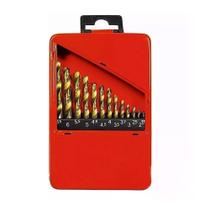 Jogo De Brocas HSS DE 1,5 A 6,5 MM NITRETO DE TITANIO 13 Peças 723869 MTX