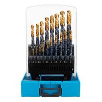 Jogo de brocas hss nitreto de titanio, 1-10mm, 19pcs gross Jogo de brocas hss nitreto de titanio, 1-10mm, 19pcs gross