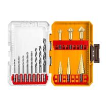 Jogo De Brocas INGCO Para Metal Aço Rápido 14 Peças