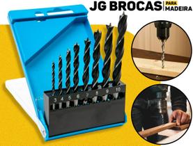 Jogo De Brocas Madeira 8 Peças Bramix Perfuração Rápida C/ Alto Desempenho Resistência E Longa Durabilidade Jogo De Brocas Madeira 8 Peças Bramix Perfuração Rápida C/ Alto Desempenho Resistência E Longa Durabilidade