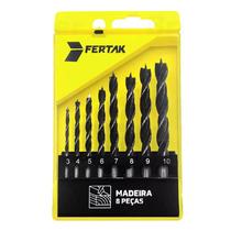 Jogo de Brocas Madeira 8 Peças FERTAK Jogo de Brocas Madeira 8 Peças FERTAK