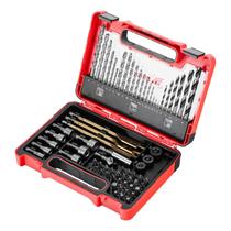 Jogo de Brocas Metal Concreto Madeira 1-8mm 30 Bits 8 Soquetes 71 Peças MTX