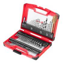 Jogo de brocas, metal, concreto, madeira, 1-8mm, 44 bits, 6 soquetes, 75pcs // mtx