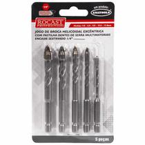 Jogo de Brocas Multimateriais 1/4'' Com 5 Peças (765,0002) - Rocast Jogo de Brocas Multimateriais 1/4'' Com 5 Peças (765,0002) - Rocast