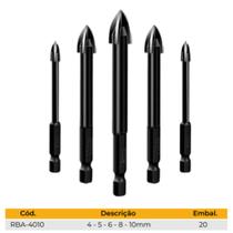 Jogo de brocas multimateriais (rba-4010)