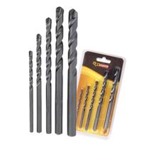 Jogo De Brocas Para Concreto C/ 5 Peças Tamanho 4,5,6,8,10mm Jogo De Brocas Para Concreto C/ 5 Peças Tamanho 4,5,6,8,10mm