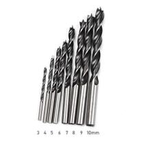 Jogo De Brocas Para Madeira 8 Peças 3 à 10mm Com Estojo