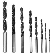 Jogo de Brocas Para Madeira Encartelado com 8 Peças - Fertak