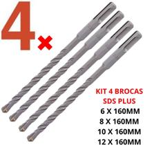 Jogo De Brocas Para Martelete Sds Plus Engate Rapido Profissional