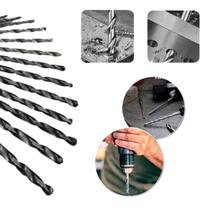 Jogo de Brocas para Metal 13 Peças de 1,5mm a 6,5mm para Furadeiras Elétrica ou Manual Aço de Alta Resistência Haste Cilíndrica Perfurações Precisas