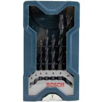 Jogo de brocas para metal mini x-line 7 pcs bosch 2607017508