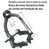 Jogo de Brocas Quadradas para Carpintaria - Cinzel e Furadeira Auger para Móveis DIY