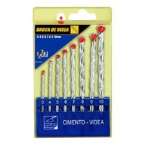 Jogo De Brocas Videa Alvenaria, Cimento 8 Peças + Estojo Jogo De Brocas Videa Alvenaria, Cimento 8 Peças + Estojo