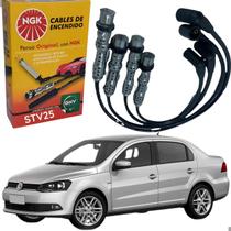Jogo de Cabo de Velas Original NGK STV25 Audi Volkswagen Jogo de Cabo de Velas Original NGK STV25 Audi Volkswagen