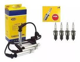 jogo de cabo + jogo de vela original gm corsa celta 1.0/1.6 8v vhc / vhce gasolina e flex