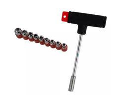 Jogo De Cabo T Com 10 Peças 1 Chave 9 Soquetes Eda Jogo De Cabo T Com 10 Peças 1 Chave 9 Soquetes Eda