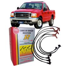 Jogo de cabos de velas ford f250 4.2 v6 gasolina 1998 a 2003 ngk