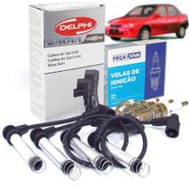 Jogo De Cabos Velas 1.0 1.4 Mpfi Gasolina Kit Nova Corsa 1996 A 2002 Kit1108