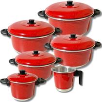 Jogo De Caçarola Panela 6 Peças Alumínio Color Jogo De Caçarola Panela 6 Peças Alumínio Color