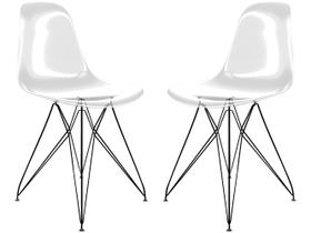 Jogo de Cadeiras de Policarbonato Empório Tiffany Eames 2 Peças