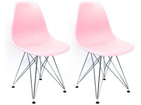 Jogo de Cadeiras de Polipropileno e Metal