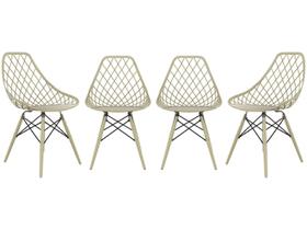 Jogo de Cadeiras de Polipropileno Empório Tiffany 4 Peças Jogo de Cadeiras de Polipropileno Empório Tiffany 4 Peças