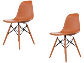 Jogo de Cadeiras de Polipropileno Empório Tiffany Eames DSW 2 Peças