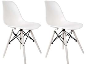 Jogo de Cadeiras de Polipropileno Empório Tiffany - Eames DSW-INJ 2 Peças
