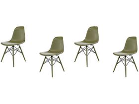 Jogo de Cadeiras de Polipropileno Empório Tiffany Eames DSW-INJ 4 Peças