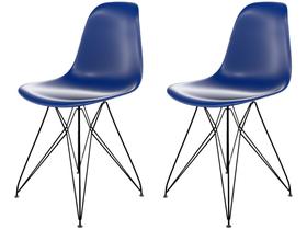 Jogo de Cadeiras de Polipropileno Empório Tiffany Eames Eiffel 2 Peças
