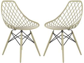 Jogo de Cadeiras de Polipropileno Empório Tiffany Kaila 2 Peças