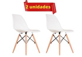 Jogo de Cadeiras Pé Palito Assento Branca Eames Eiffel