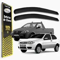 Jogo de Calhas de Chuva Fiat Palio 1996 á 2011 Strada 1996 á 2017 2 portas Ecoflex 40002A