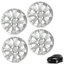 Jogo de calota aro 13p prata mod palio fire 2014 - general car - kit-61123