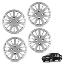 Jogo de calota aro 13p prata mod siena/palio 2009/10 - general car - kit-61112