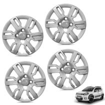 Jogo de calota aro 13p prata mod uno way 2013/15 - general car - kit-61125