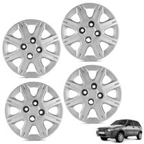 Jogo de calota aro 13p prata mod uno way economy 2008/2009 - general car - kit-61120