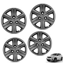 Jogo de calota aro 14p grafite mod kwid zen 2020 - general car - kit-61138