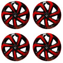 Jogo de calota esportiva aro 13 spider vermelha clio logan Jogo de calota esportiva aro 13 spider vermelha clio logan