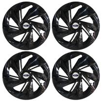 Jogo de calota esportiva aro 14 nitro black + emblema resinado ford Jogo de calota esportiva aro 14 nitro black + emblema resinado ford