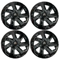 Jogo de calota esportiva aro 14 spider preta c3 c4 picasso Jogo de calota esportiva aro 14 spider preta c3 c4 picasso