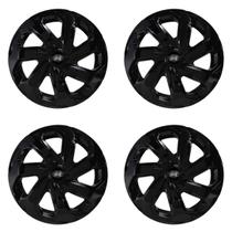 Jogo de calota esportiva aro 14 spider preta hb20 hb20s