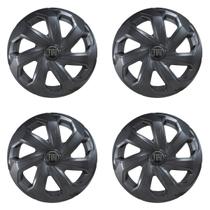 Jogo de calota esportiva aro 15 spider grafite argo cronos