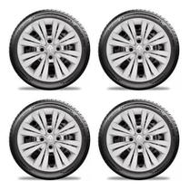 Jogo De Calota Sandero Logan Clio De Parafuso Aro 14 G245J Jogo De Calota Sandero Logan Clio De Parafuso Aro 14 G245J