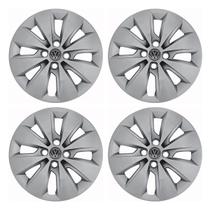 Jogo de calotas 247ca-pta aro 14 ca cubo alto prata + emblema de alumínio volkswagen preto Jogo de calotas 247ca-pta aro 14 ca cubo alto prata + emblema de alumínio volkswagen preto