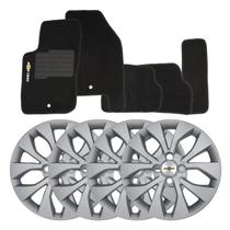 Jogo de calotas 375cp-pta aro 15 cubo padrão + tapetes bordados onix 2017-2018 Jogo de calotas 375cp-pta aro 15 cubo padrão + tapetes bordados onix 2017-2018